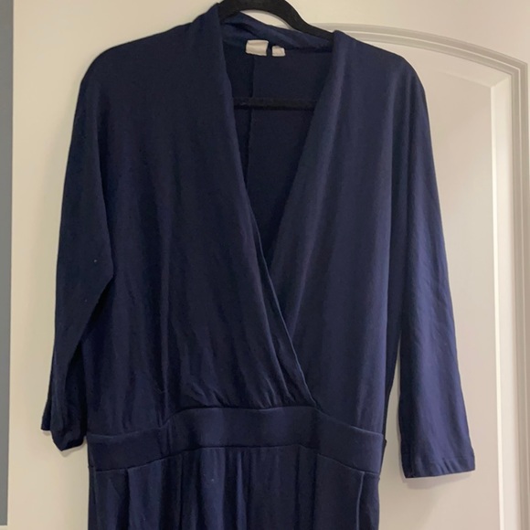 Gap blue long sleeve cotton jumpsuit - Picture 2 of 6